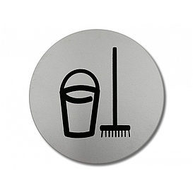   Piktogram Úklidová místnost plast (kruh)