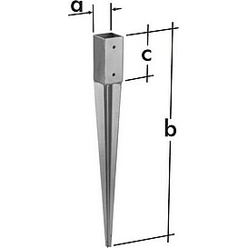   PATKA sloupku PSG 90/750(91x750x2) k zaražení *