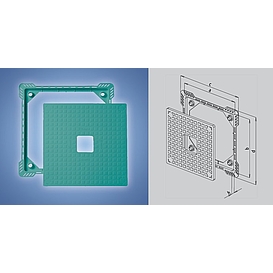   DVÍŘKA pod obklad 200x250mm zelená   0106