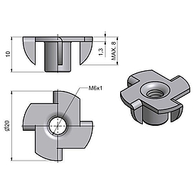   MATICE zarážecí M6  +