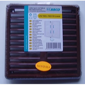   MŘÍŽKA větrací UH 150x150 s žaluzií hnědá  0214 +
