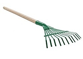 10088 Dětské nářadí hrábě na listí (švédské) s násadou 60cm*