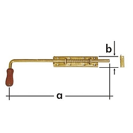   ZÁSTRČ WSP 150 pružinová s dřev. koncovkou 150x50mm (10)