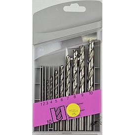   SADA vrtáků 1-10mm HSS Cobalt 10 dílná  *