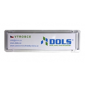   Jmenovka velká plast 109x32mm E-01