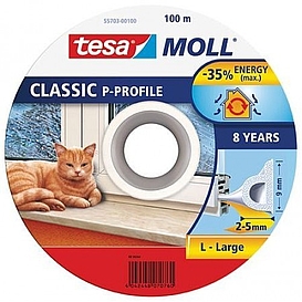   TĚSNĚNÍ samolepící  P100/B (profil P) TESA [bal 100m]