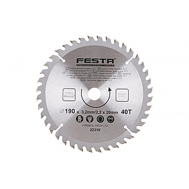   KOTOUČ na dřevo TCT 190x20mm 40z SK 22319 *