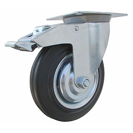   KOLEČKO pr. 160/100kg otočné s brzdou *