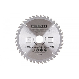   KOTOUČ na dřevo TCT 190x30mm 40z SK 22320 *