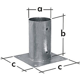   PATKA sloupku PSPO 100 (101*150*2) kruhová *