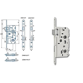   ZÁMEK K 332 P Zámek WC 72/77/55   bZN