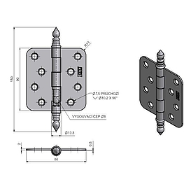   ZÁVĚS dvení pomosaz 220 UŘ *