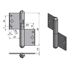   ZÁVĚS okenní 80 P      (20)