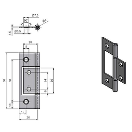  Závěs pro skládací dveře ZN žlutý  *