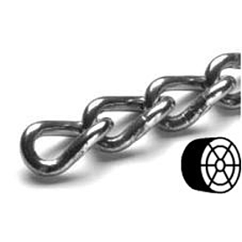   ŘETĚZ K4x27 kroucený ZN 7704-04  [50m]