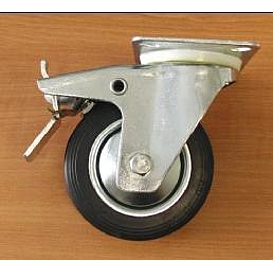   KOLEČKO pr.80 otočné s brzdou 50kg 002920