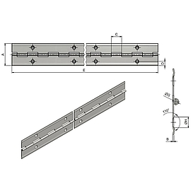   ZÁVĚS tyčový 40x900mm Nikl (10)*