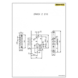   ZÁMEK zadlabací Z210 pro R3 Rostex