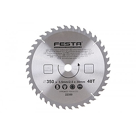   KOTOUČ na dřevo TCT 350x30x40z SK 22350 *