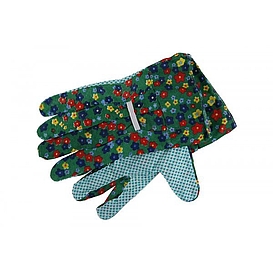   Rukavice zahradní s terčíky v.9 /květinky/