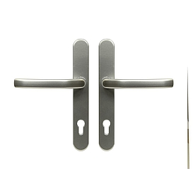   RHD.0031 Kování pro plast.dveře 92 klika-klika INOX F9