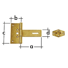   ZÁVĚS ZZBR 150 zamykací brankový 150x100x2,0mm (10) *