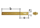  ZÁVĚS ZZP 25 uzamykací jednoduchý 100x25x1,5mm (20) *