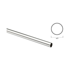   Šatní tyč CR 1m/25mm/0,7mm kulatá