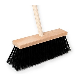   KARTÁČ silniční 34x8/12cm s holí černý