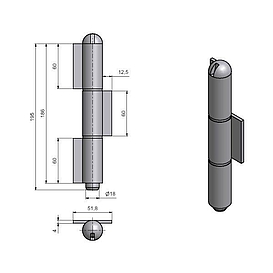   ZÁVĚS čepový 180      (15)