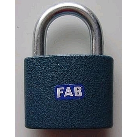   ZÁMEK visací FAB 80H/38 SU na stejný klíč á2klíče