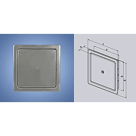   DVÍŘKA vanová NVD 200x300mm NEREZ   0124   *