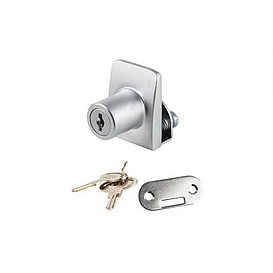   ZÁMEK na sklo Square 1409521 Chrom satin *