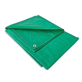   PLACHTA PE s oky 3x4m silná ZELENÁ 130g/m2
