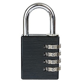   Visací zámek kód RV12002.40 černý  (4)