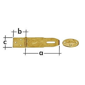   ZÁVĚS ZZK 50 zamykací krytý 180x45x2,0mm (10) *