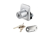  ZÁMEK na sklo Square 1409521 Chrom satin *