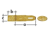  ZÁVĚS ZZK 50 zamykací krytý 180x45x2,0mm (10) *