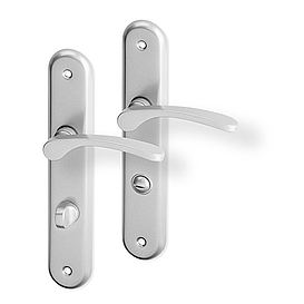   KOVÁNÍ VIOLA klika+klika 72 WC stříbrný lak