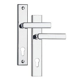   KOVÁNÍ 804/72  klika+klika pro vložku chrom