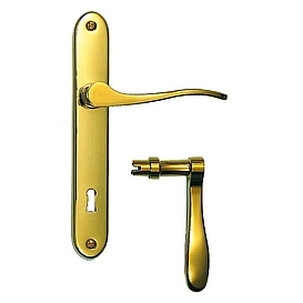   KOVÁNÍ interiérové SILUET 90mm klíč titan zlatý *