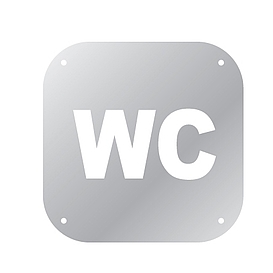   PIKTOGRAM na WC nerez *
