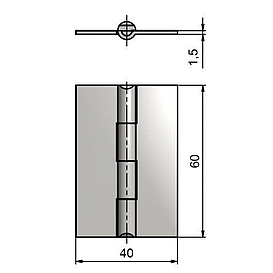   ZÁVĚS KZ 60 nerez bez otvorů*