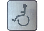  Piktogram INVALIDA Nerez  (čtverec) *