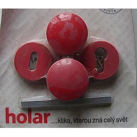   KOVÁNÍ koule+koule se štítky HOLAR červené