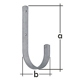   HÁK HMU1 plochý U90 [10] *