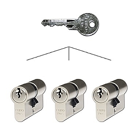   Sada vložek EURIO Plus EP.30/35.NI.SET3 (TRIO) 9 klíčů