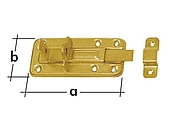  ZÁSTRČ WZTW 100 lisovaná zamykací jednod. 100x40x1,0mm (20) *